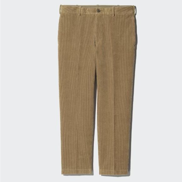 Uniqlo Corduroy Smart Ankle Pants Men's Medium Unisex Preppy Academia Grandpa - Picture 3 of 16